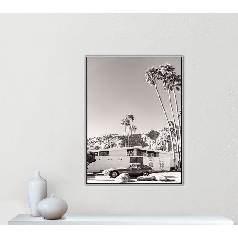 Palm Springs Ride; Imprimé par Young, Flottant argenté, H 49,5 po x l 37,5 po