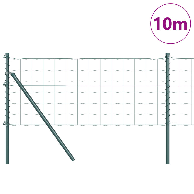 Powder-Coated Steel Border Fencing, 80 x 1000 x 0.2 cm