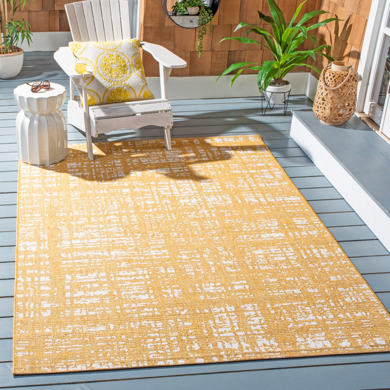 Marydel Performance Abstract Indoor/Outdoor Area Rug, Rectangle 5'3" x 7'7"