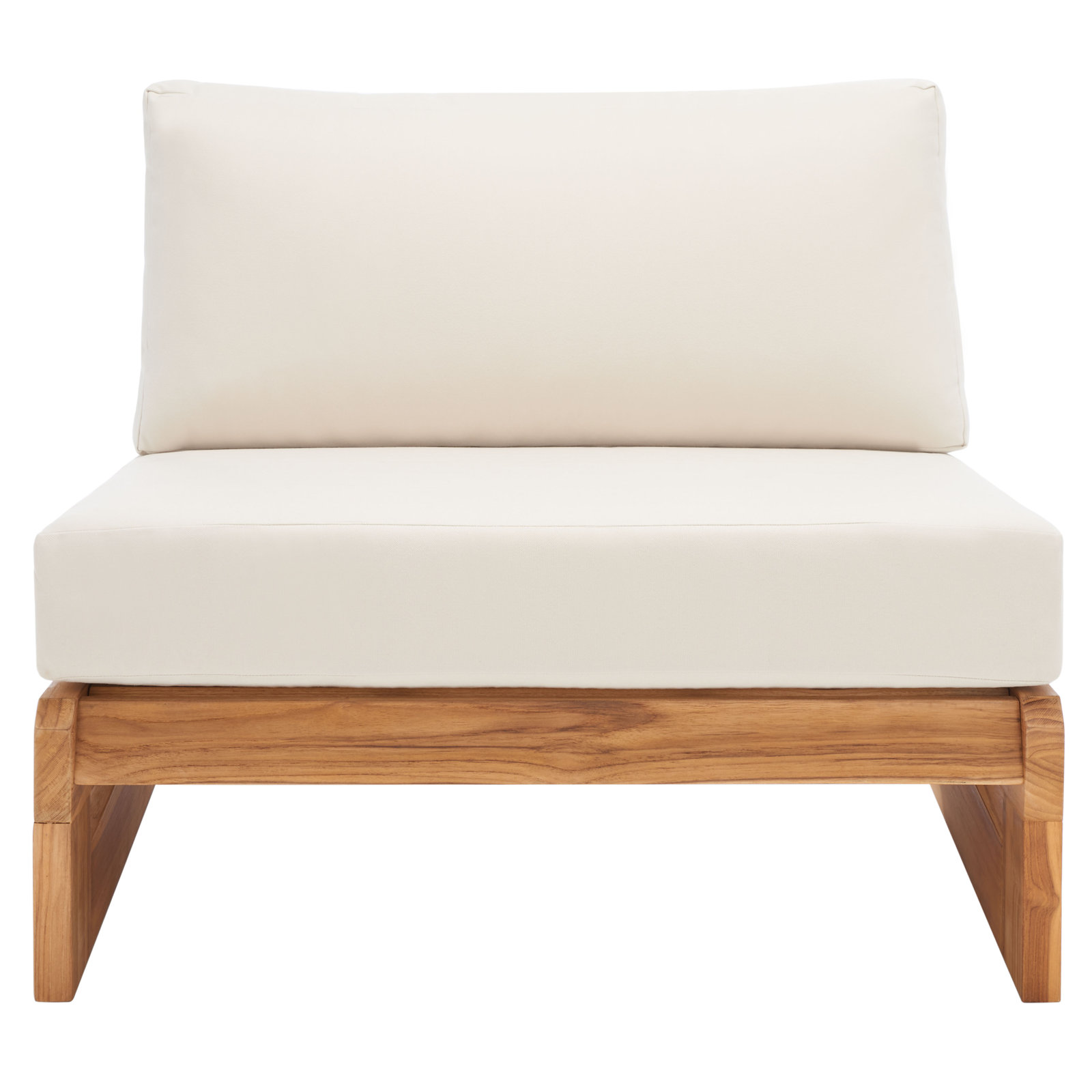 Despina Teak Patio Chair with Cushions, Beige