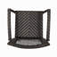 Tabourets de bar d'extérieur en rotin PE avec structure en fer (ensemble de 2)