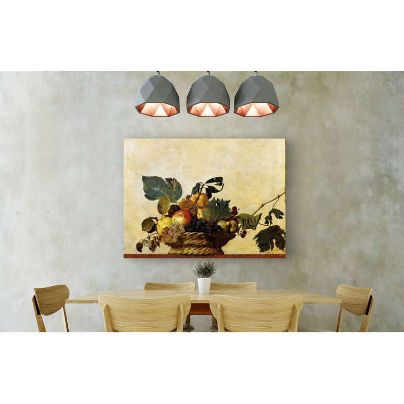 Basket Of Fruit by Caravaggio - Wrapped Canvas Print, 50cm H x 70cm W x 4cm D