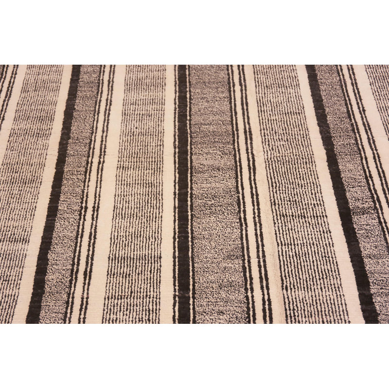 Nazmiyal Collection Modern Room Size Striped Contemporary Area Rug