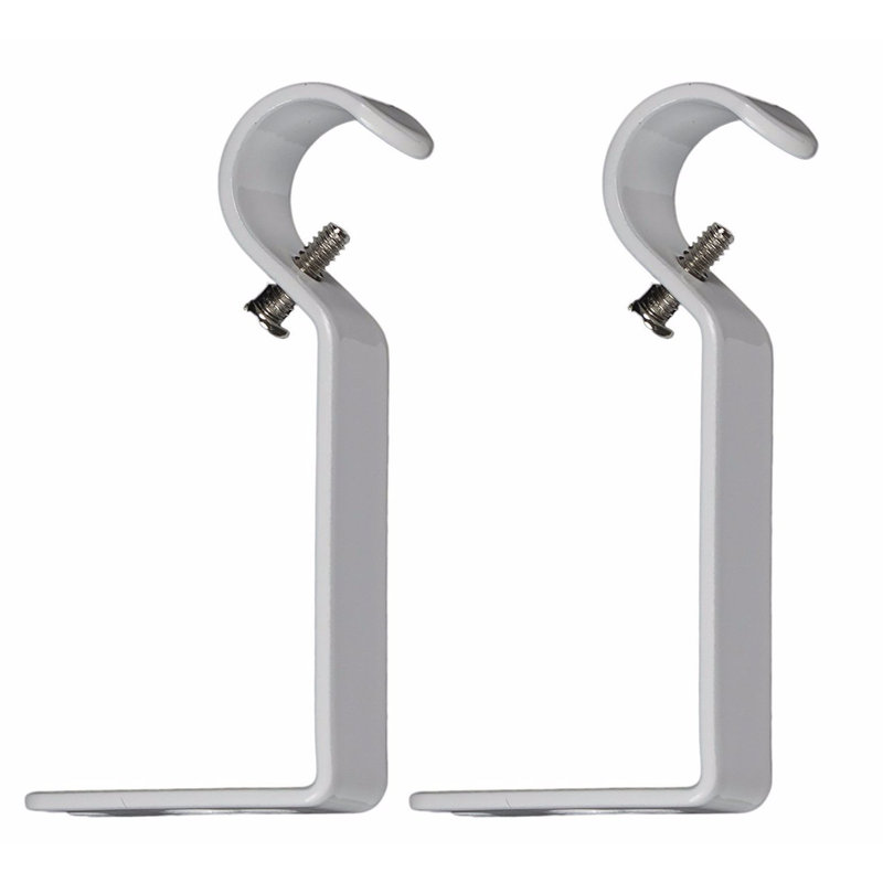 Support de fixation Perna, Blanc lustré, H 3 po x l 3 po x P 1 po
