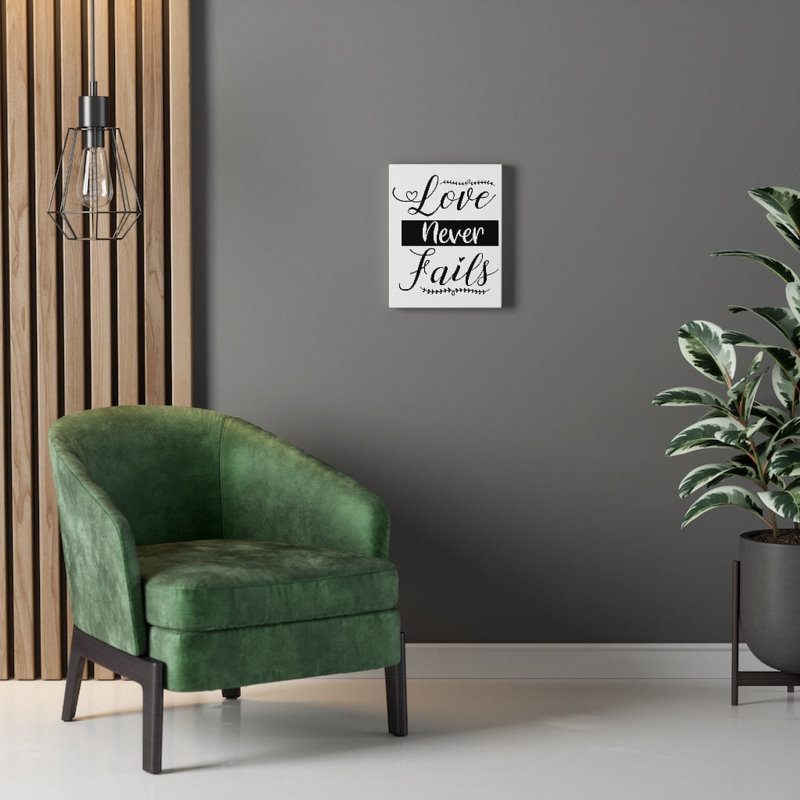 Love Never Fails - Wrapped Canvas Print, 41cm H x 30cm W