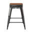 Tabouret de comptoir sans dossier intérieur / extérieur Briahnna-1422314973-1422314960