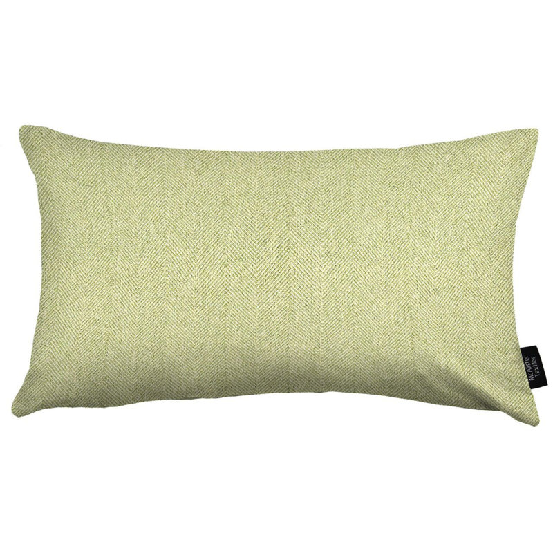 Herringbone Rectangular Throw Pillow Cover, Sage Green, 40 x 60cm