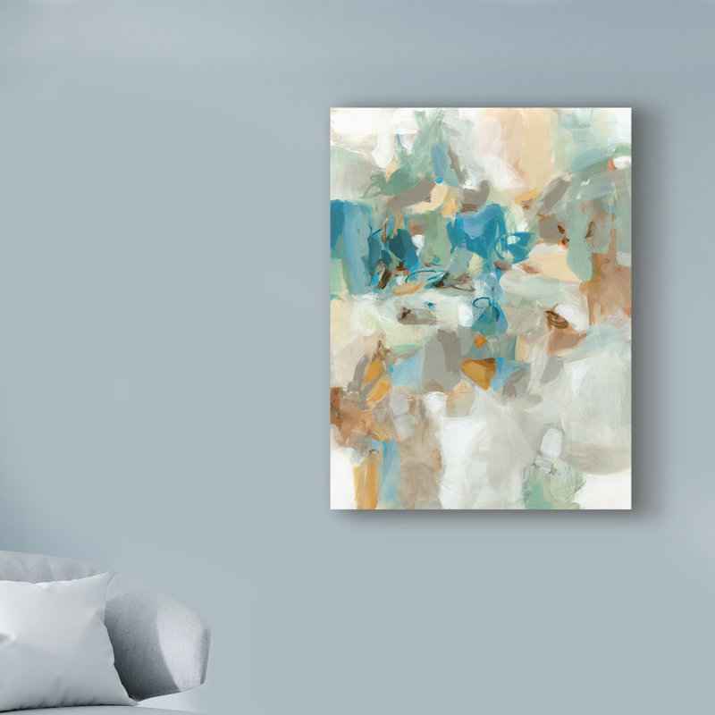 « interior jardin », reproduction de peinture à l’acrylique sur toile tendue, H 32 po x l 24 po x P 2 po