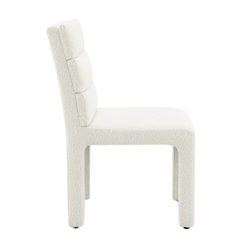 2 chaises d'appoint beige Boucle