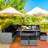9 - Person Patio Conversation Set with Cushions-1473695848