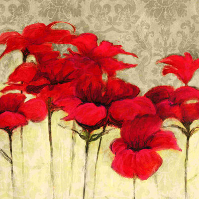 «Red Flowers 2», impression sur toile tendue