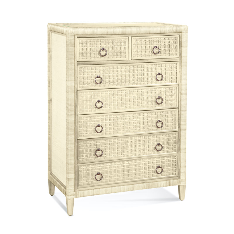 Naples 7 - Drawer Dresser, Bisque, Yes, Satin Nickel