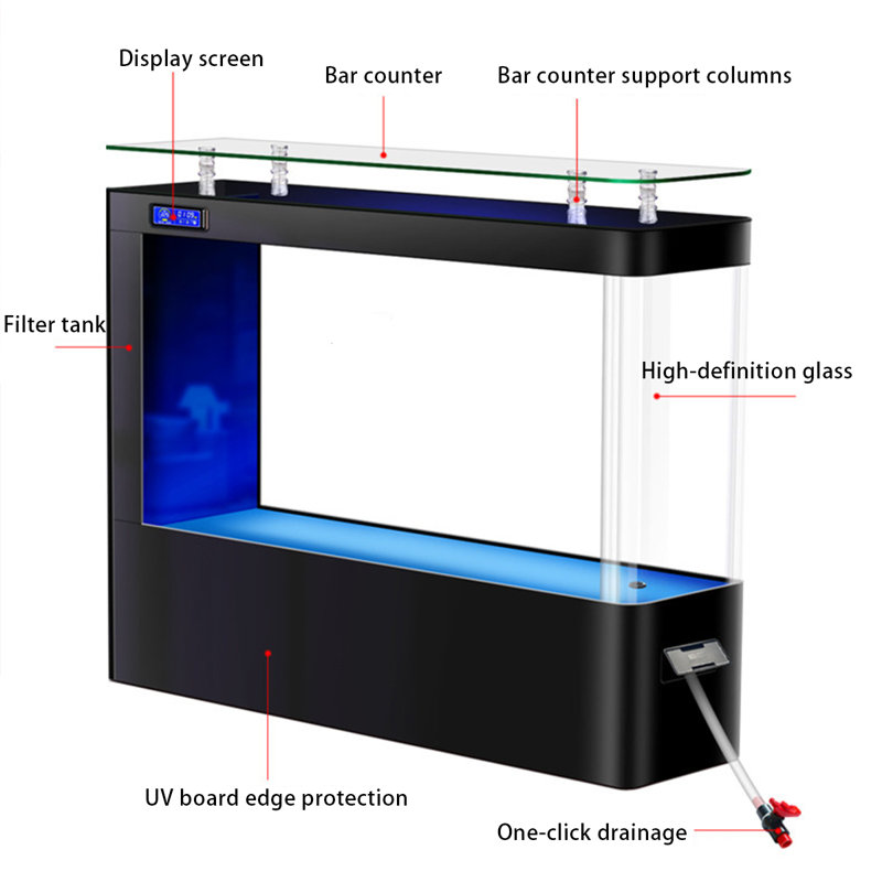 Aquarium 90-100 gallons, Blanc
