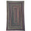 Tapis d'intérieur réversible et multicolore en nylon tressé, polyester et laine Walnut Cove