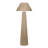 Teny Accent Floor Lamp, Tapered Shade, Brown Jute Wrapped Base 61 Inch
