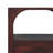 Wood Arched Edge 1 Drawer Bedside