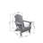 Versatile Folding Adirondack Chair Set with Side Table for Relaxation and Space Saving