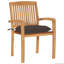 4 chaises de patio empilables avec coussins vidaXL-1673805519