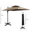 Parasol excentré 10 pi avec base Outsunny