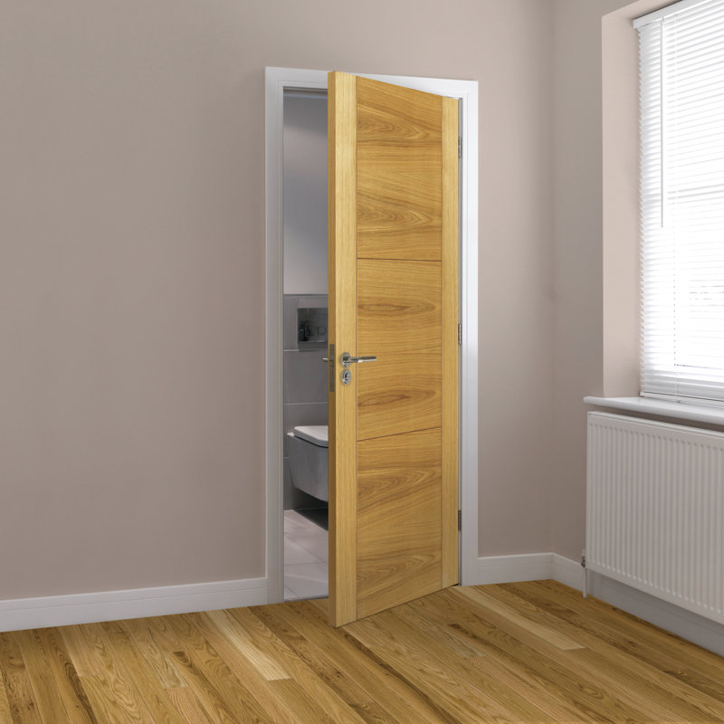 Mistral Oak Fire Door Prefinished, 198.1cm H x 61cm W x 4.4 cm D