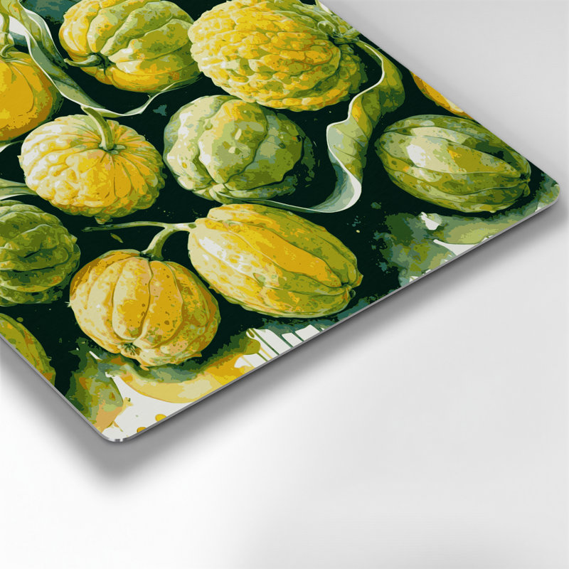 Art mural en métal «Fruit Ugli Fruit Beige», H 8 po x l 8 po