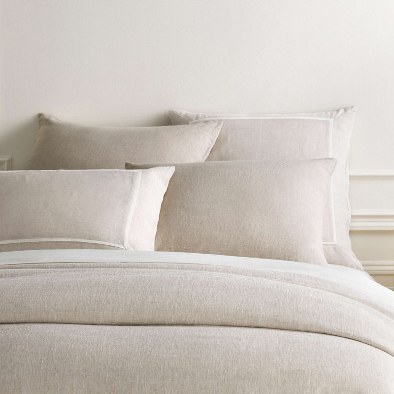 Keaton Linen Sham, Standard, Natural
