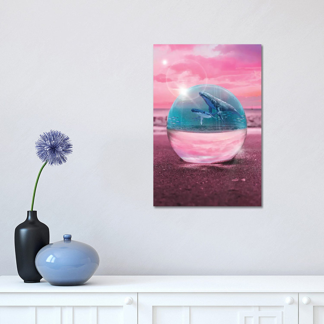Crystal Beach Whale Watching by David Loblaw - Wrapped Canvas Print