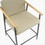 Tabouret de comptoir avec cadre en fer - ensemble de 2 - espresso et kaki-1519517003
