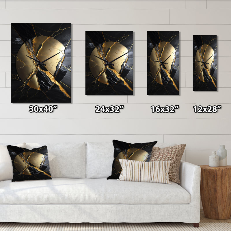 Horloge murale Isamel, H 32 po x l 16 po x P 1 po