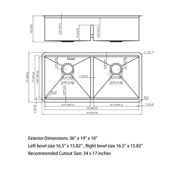 Dimensions du produit