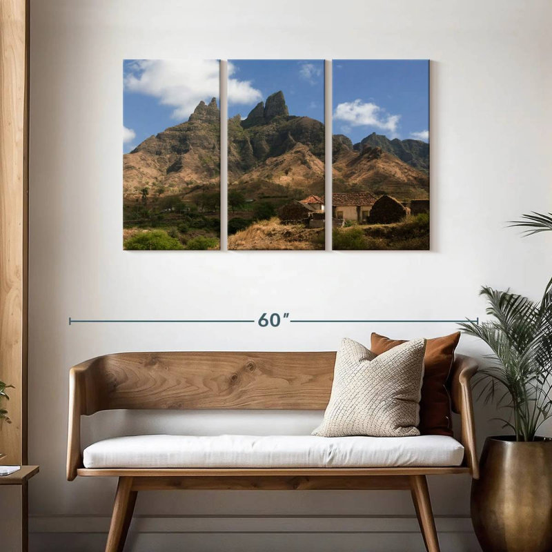 Alvord Santiago Cape Verde Mountainscape, 28" H x 45" W