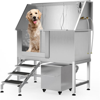 156.5cm H x 127cm W x 115.6cm D Grooming Tub