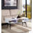 Halima White & Black Finish Coffee Table