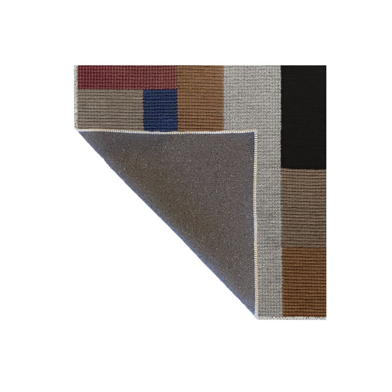 Multi Color Mixed Geometric Pattern Creative Modern Decorative Machine Washable Area Rug, Rectangle 4'7" x 6'7"