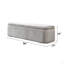 Banc en lin avec rangement