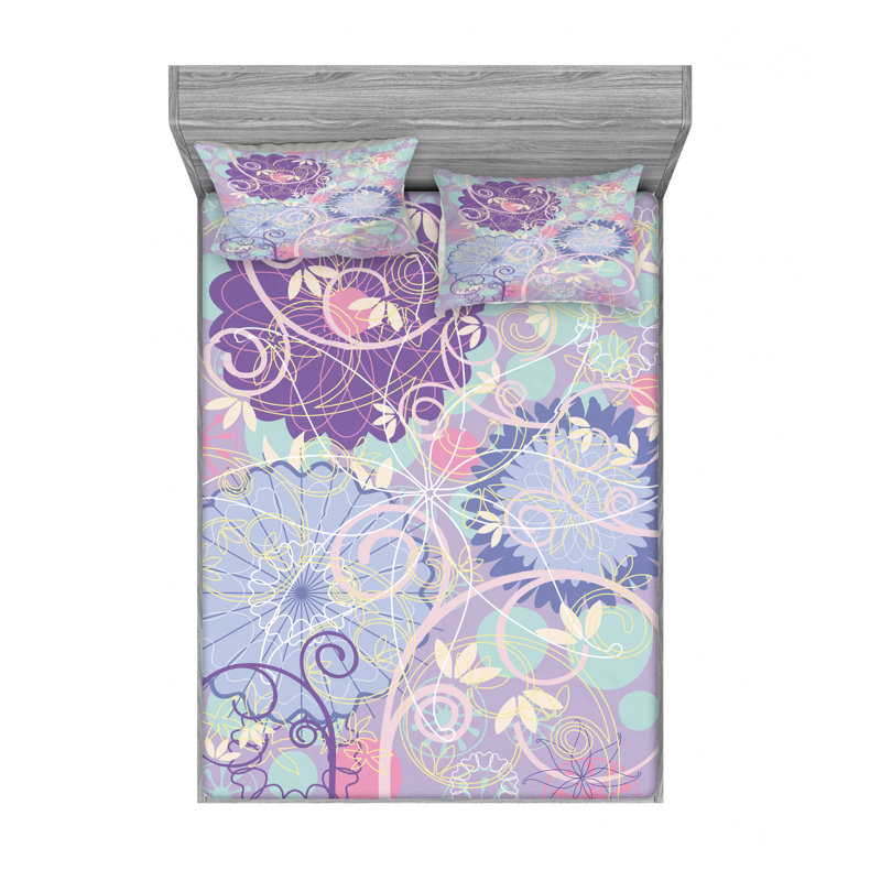 Microfiber Sheet Set, Queen Sheet Set with Fitted Sheet
