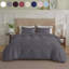 Simply Clean Pleated Duvet cover Grey King-128367415