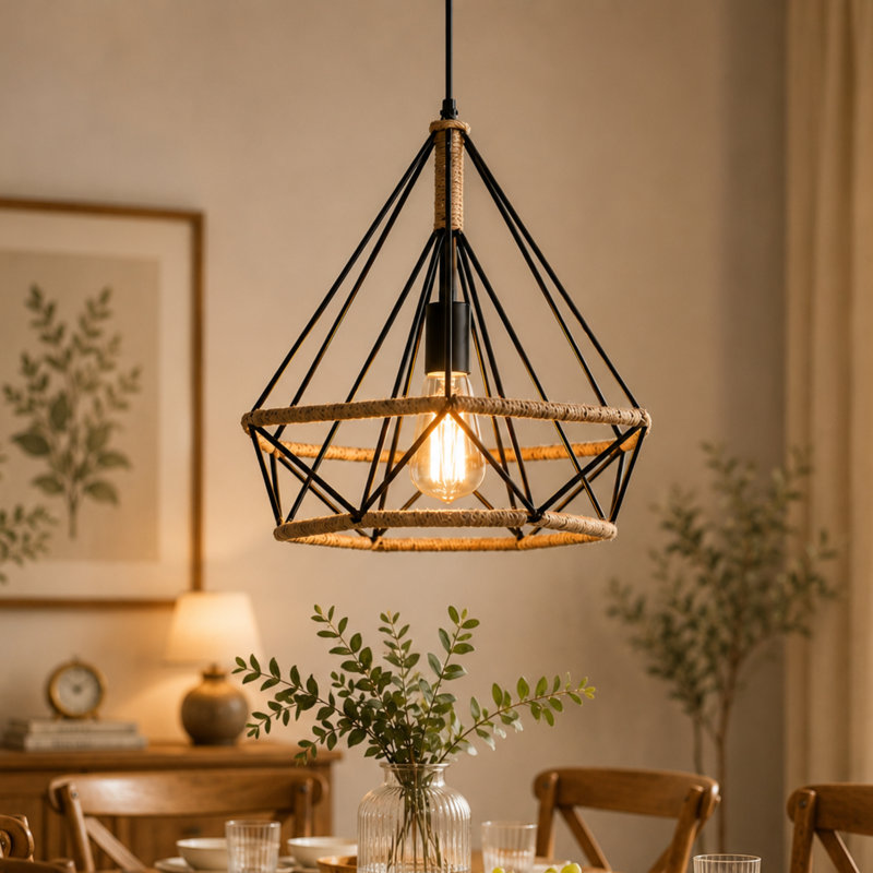1 - Light Black Single Pendant