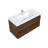 Bacup 42'' Single Bathroom Vanity with Poly Marble Top