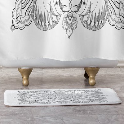 Tapis pour salle de bain à chevaux de bain arabique