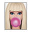 «Blonde Girl & Bubblegum Grey», estampe numérique par Nataly White-107873361-111733941