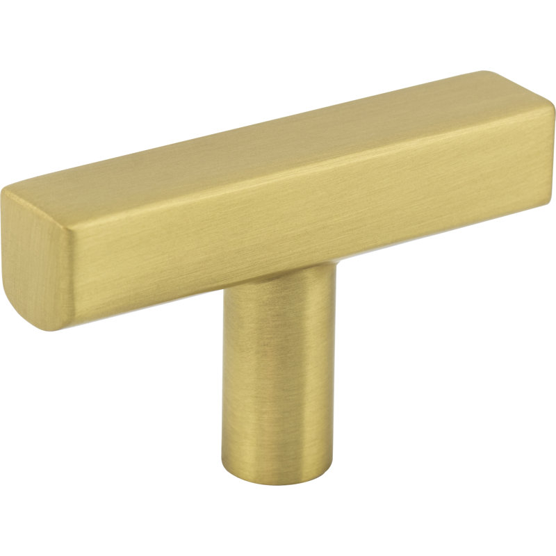 Dominique Bar Knob, Brushed Gold, 2 1/4"