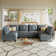 Zendajas 6 - Piece Modular U-Shape Sectional Sofa with Storage