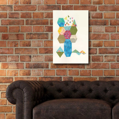 «Modern Abstract Design I» par Courtney Prahl, art mural en verre acrylique
