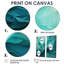 Chrissi Turquoise Tranquility V - ensemble de 2 reproductions d'art moderne sur toile-114714640-114714643-114714644