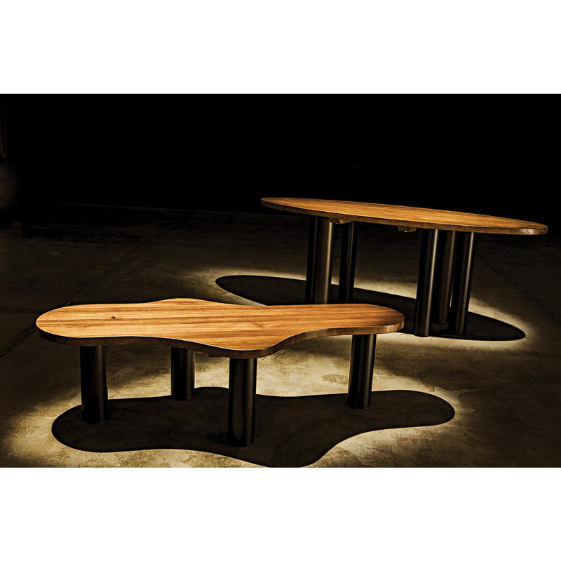 Journal Oval Walnut Wood Dining Table