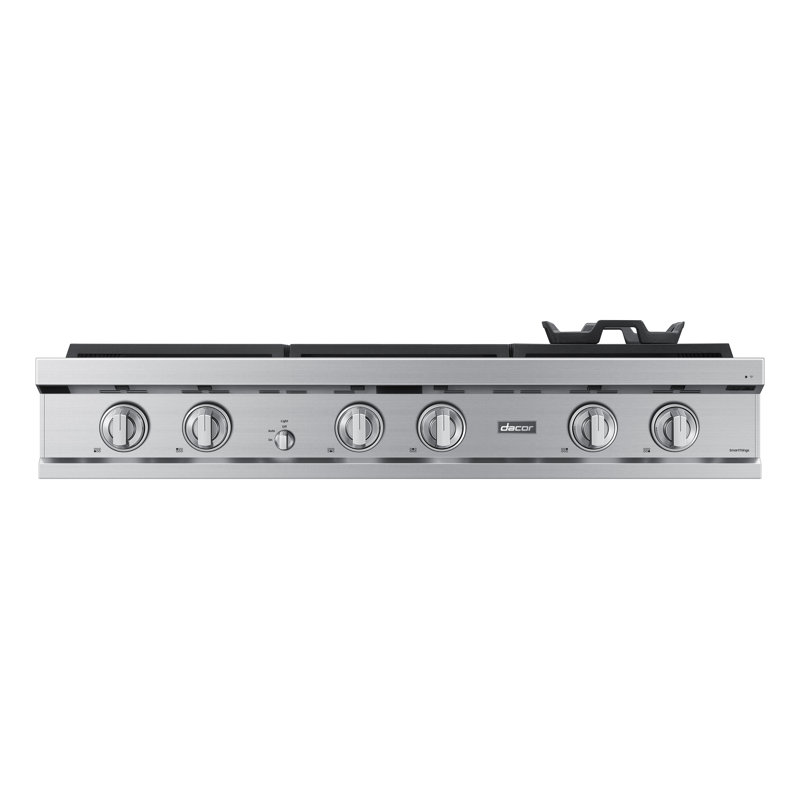 48" Gas Rangetop 6 Burners, NG/LP, Silver Stainless