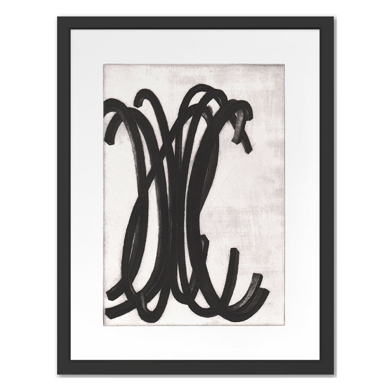 Bars Print by Perrin, Elvia, Black Single Picture Framed, 22'' H x 17'' W