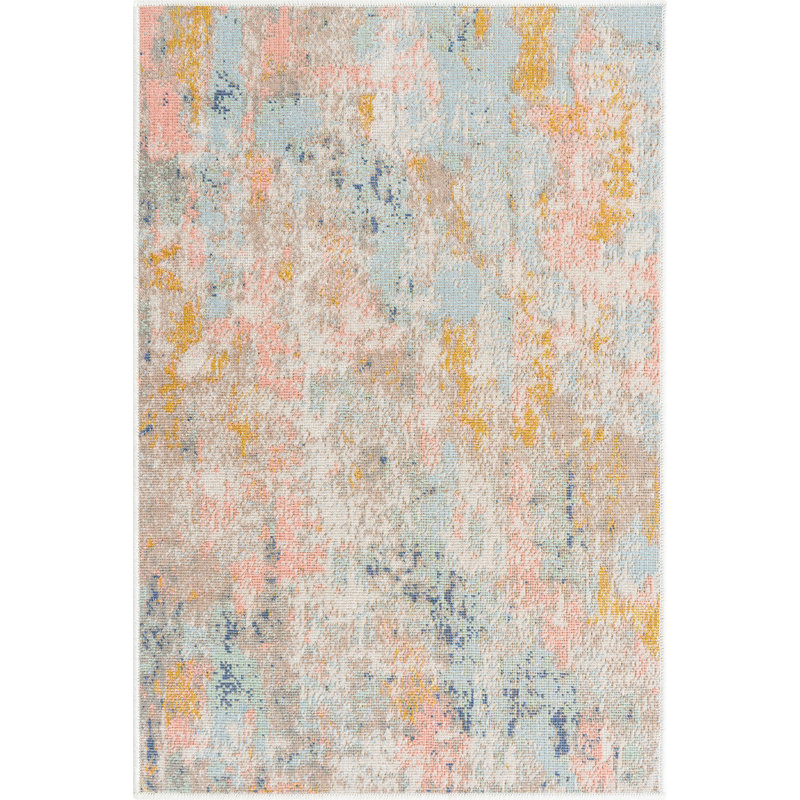 Abstract Indoor Rug, Rectangle 2'2" x 3'