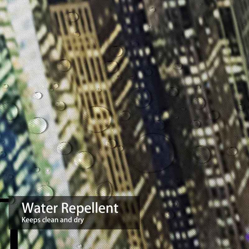 Rideau de douche New York Times Square, L 72 po x l 84 po